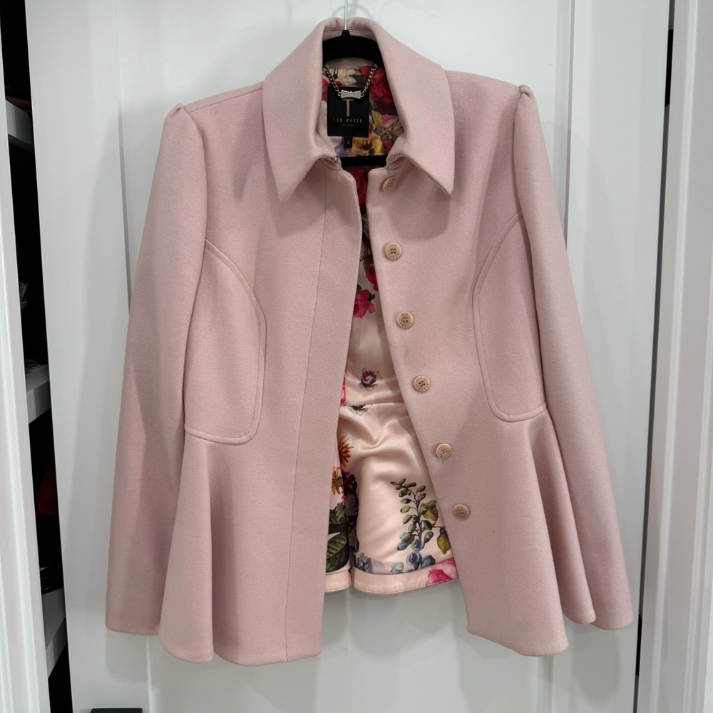 Ted Baker soft blueb wool coat